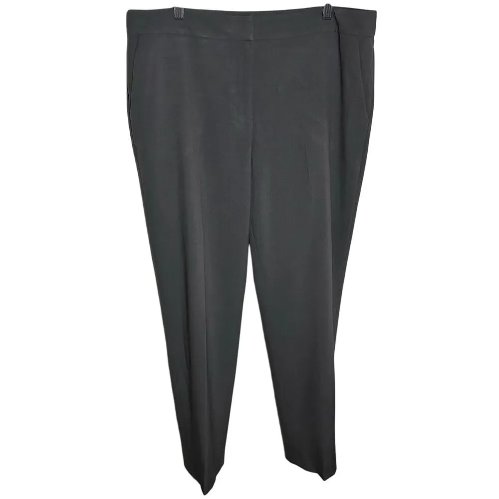Bar III Women's Gray Classic Business Career Straight Pants Size 14 Work Office - Image 2