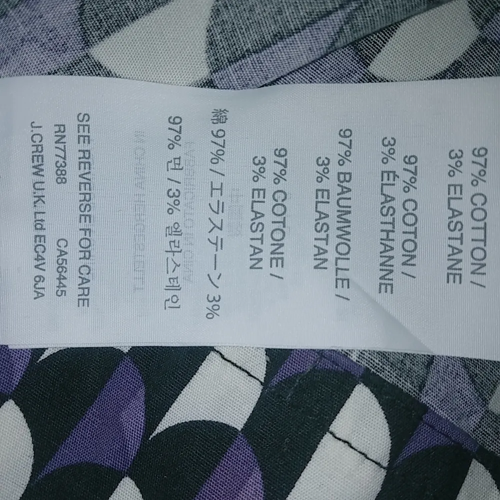 J. Crew 4 Long Sleeved Career Workwear Shift Side Zippers Dress in Purple Black - Image 7