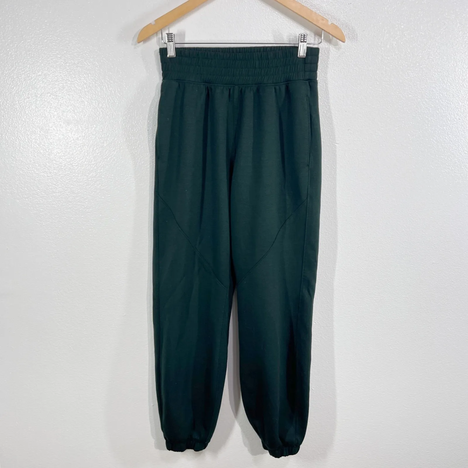 YPB by Chico's Women's Black neoKNIT Jogger Pants Size Small High Waist Pull On Green - Image 2