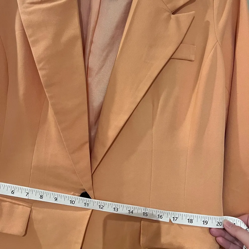 VICI Orange Confidence Double Breasted Linen Blazer - Image 9