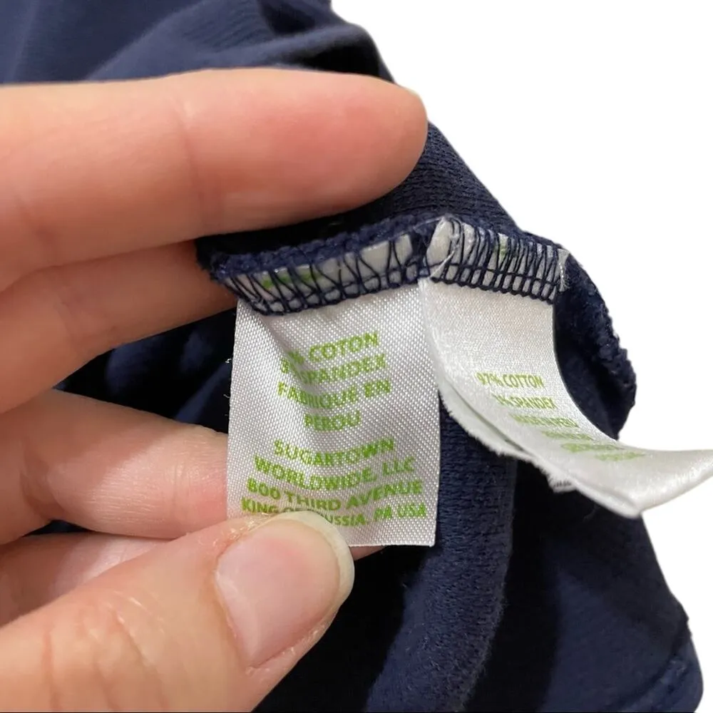 Lilly Pulitzer Navy Blue V Neck Sleeveless Fit & Flare Dress Womens XXS Preppy - Image 7