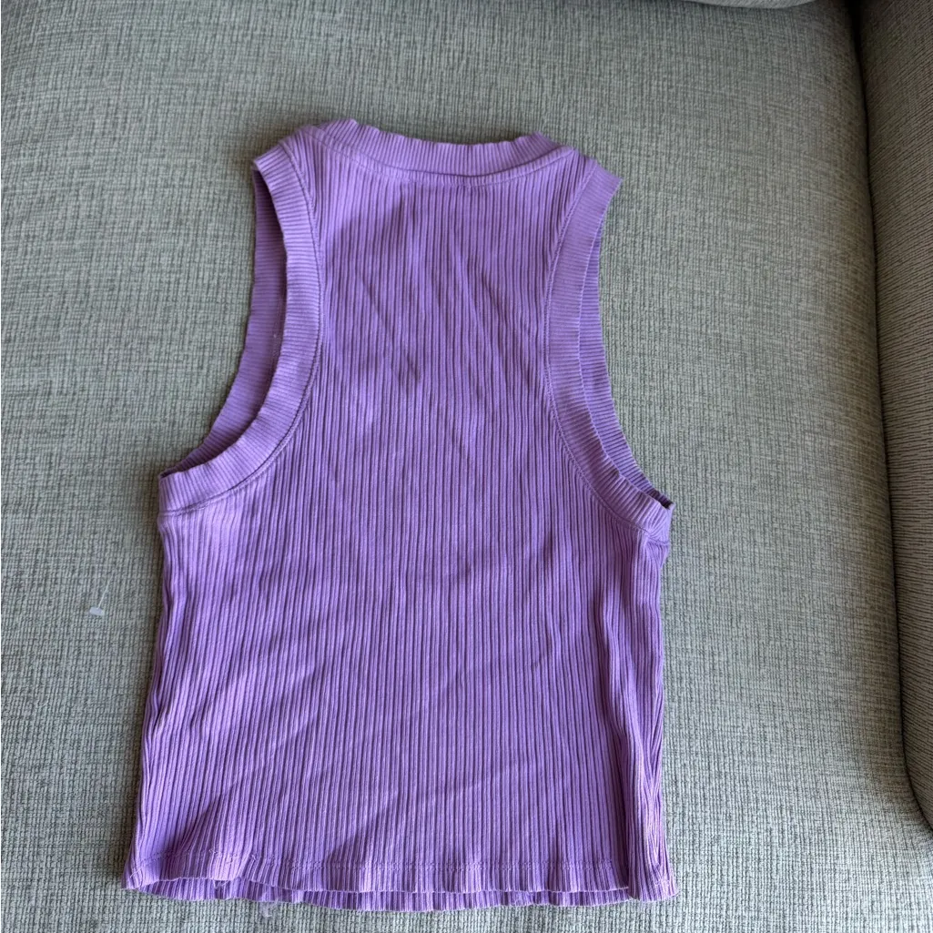 Zara Lilac Ribbed tank - Image 2