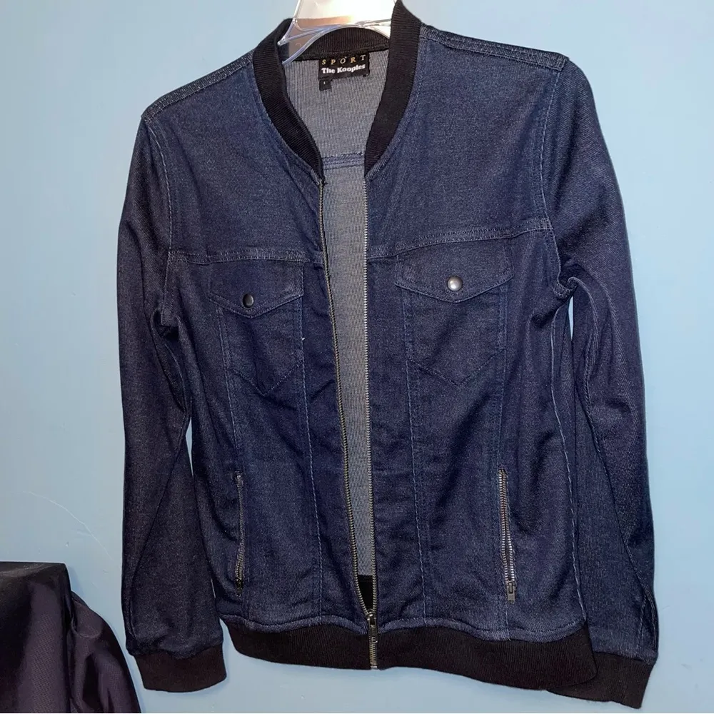 The Kooples Sport Zip Front Denim Jacket Shacket Size 1 or Small - Image 3
