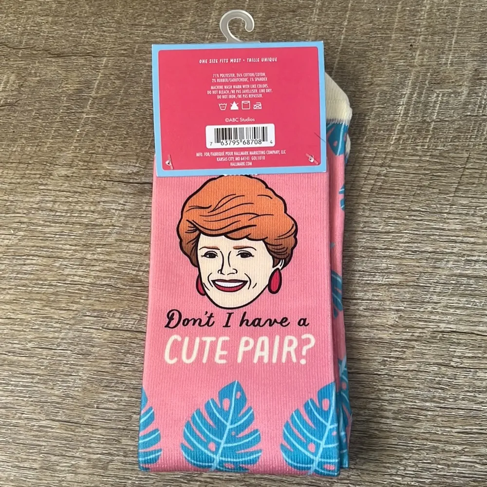 NWT Golden Girls Crew Socks OS Pink - Image 3