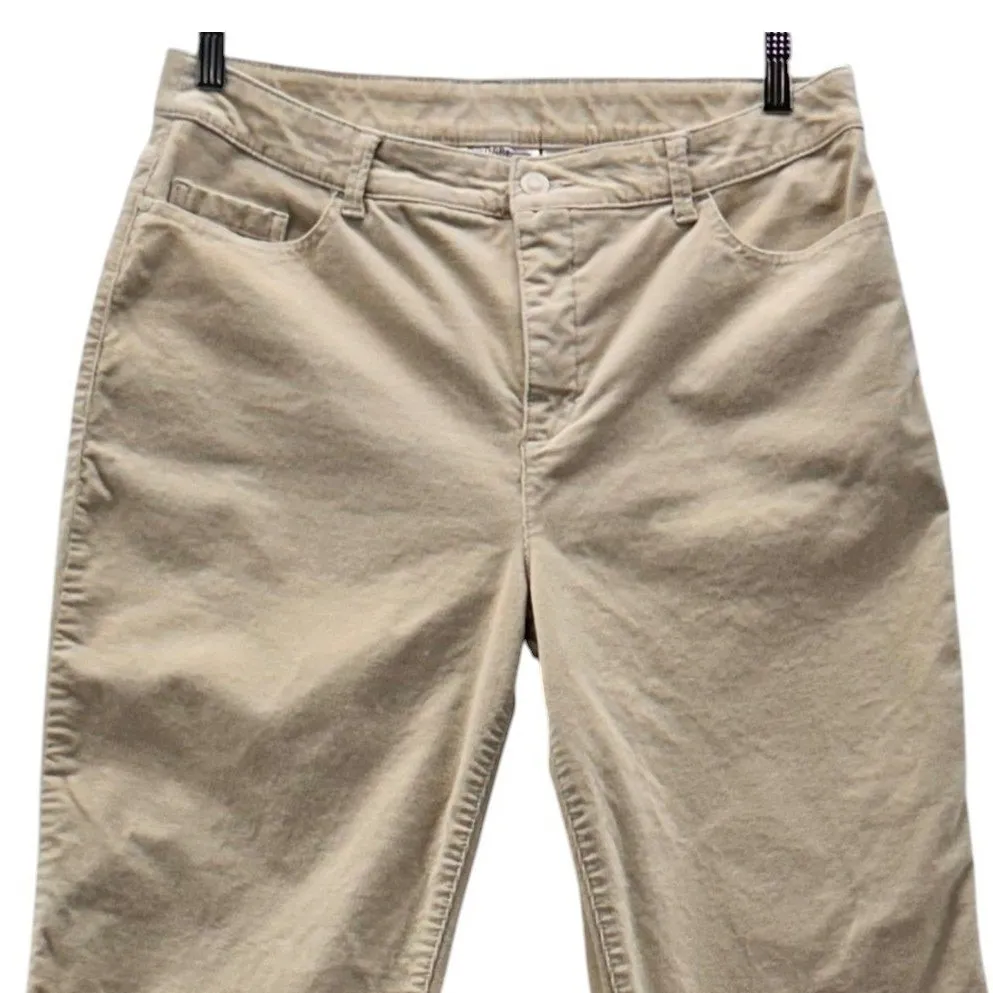 Croft And Barrow Corduroy Straight Pants Cream 12 - Image 3