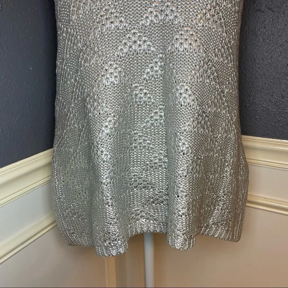 Anthropologie Moth Sana Metallic Sweater Tank Top - Image 7