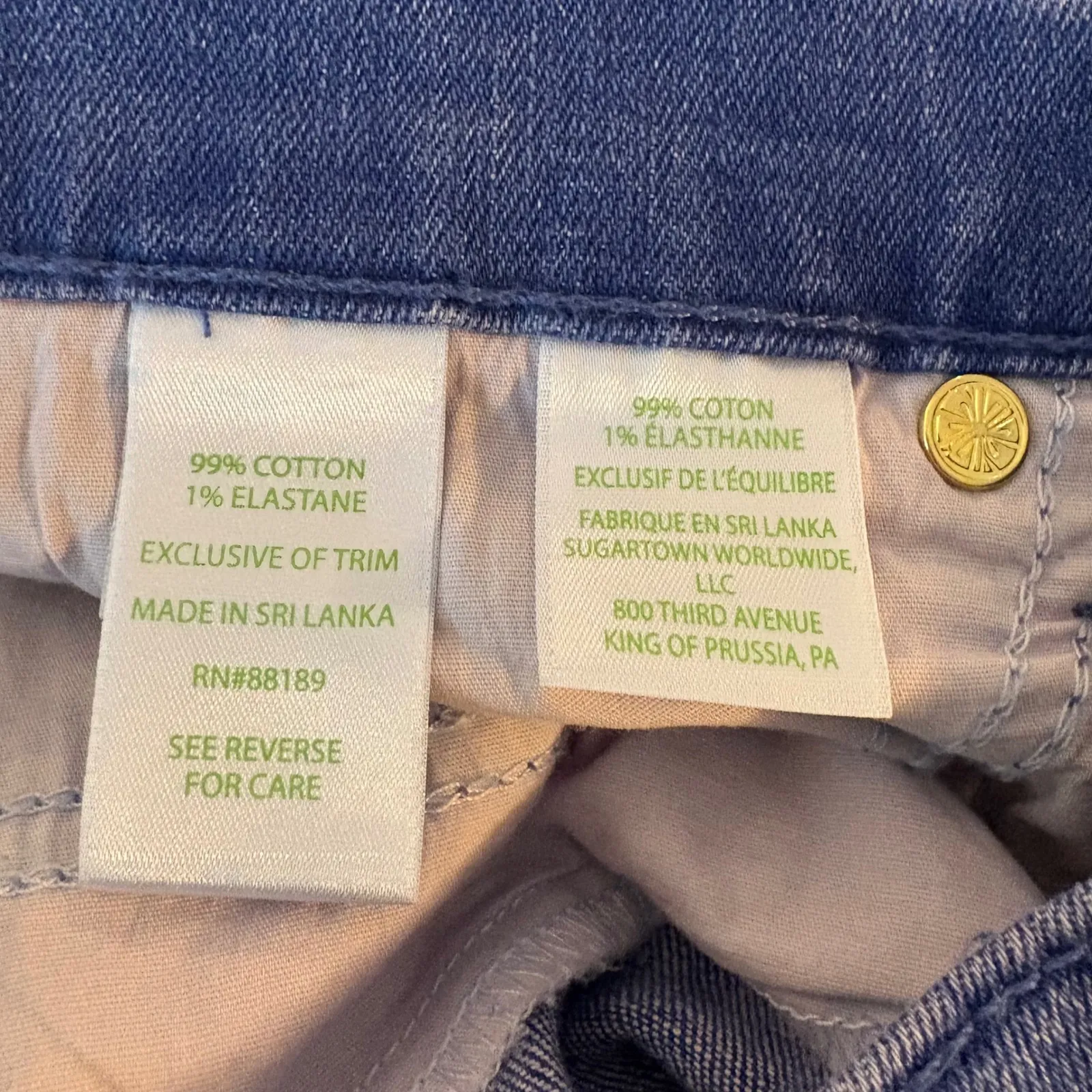 Lilly Pulitzer South Ocean High Rise Skinny Jeans Dark Wash‎ Denim Pants Size 8 - Image 8