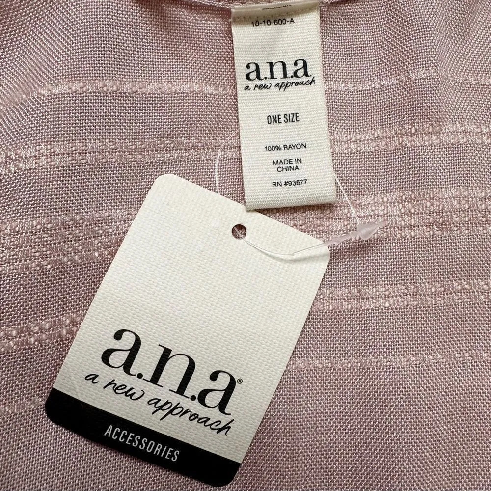 NWT a.n.a Woven Textured Peach Whip Wrap Kimono Coverup Fringe Cardigan - Image 9