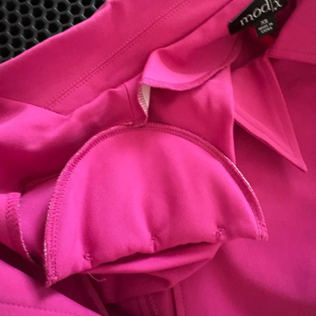 Women's Pink Jacket Mod/ x New Size XS - Image 9