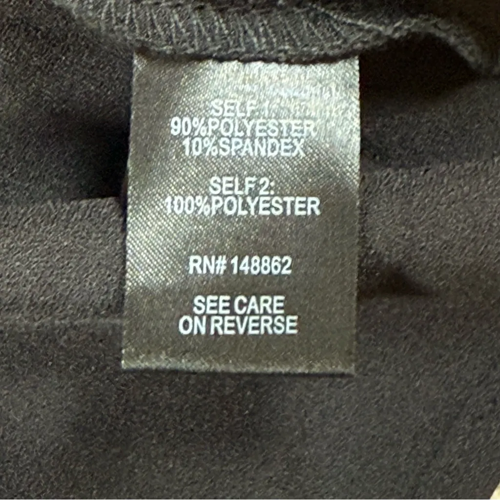 Torrid Peplum Stretch Woven Glitter Star Organza Top Black 3 3X 28 #E32767 NWT - Image 4