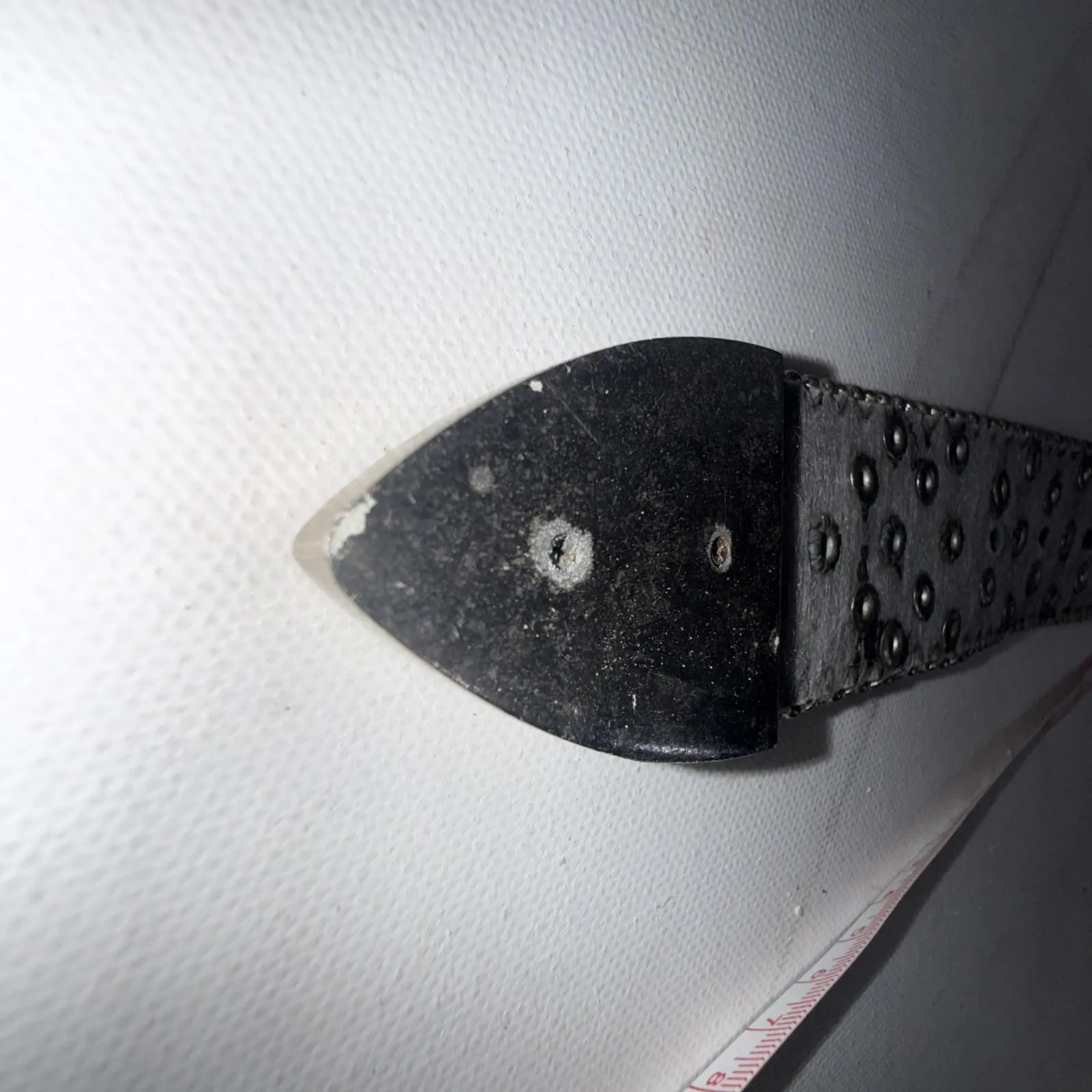 Vintage Chunky Y2K Studded Equestrian Western Boho Preppy Metal White Cross Belt - Image 12