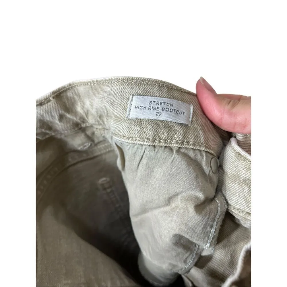 Pacsun Stretch‎ High Rise Bootcut Tan Jeans Size 27 - Image 8