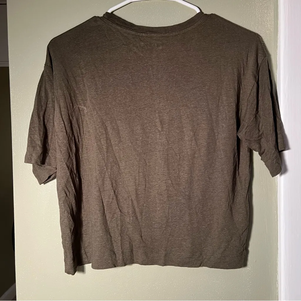 Loft Linen Blend Modern Tee Fresh Ivy Green XS - Image 7