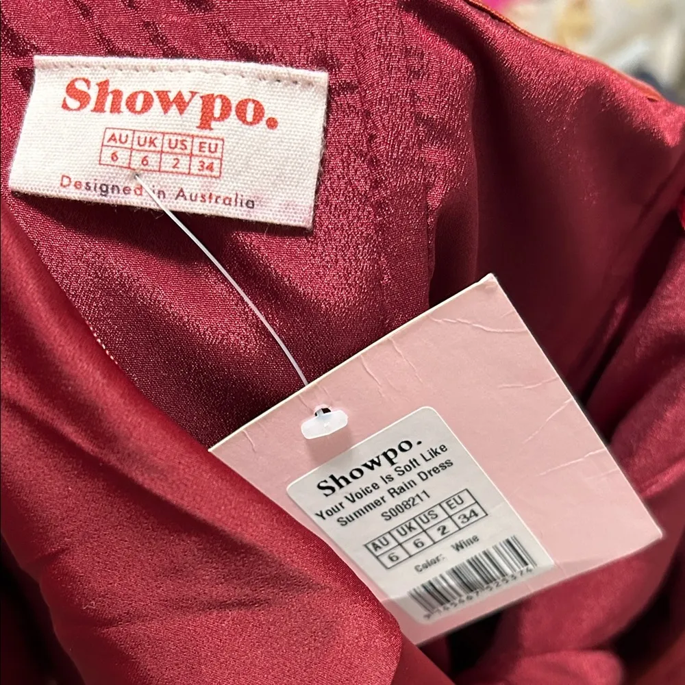 Showpo Strapless Red Dress Size 2 - Image 4