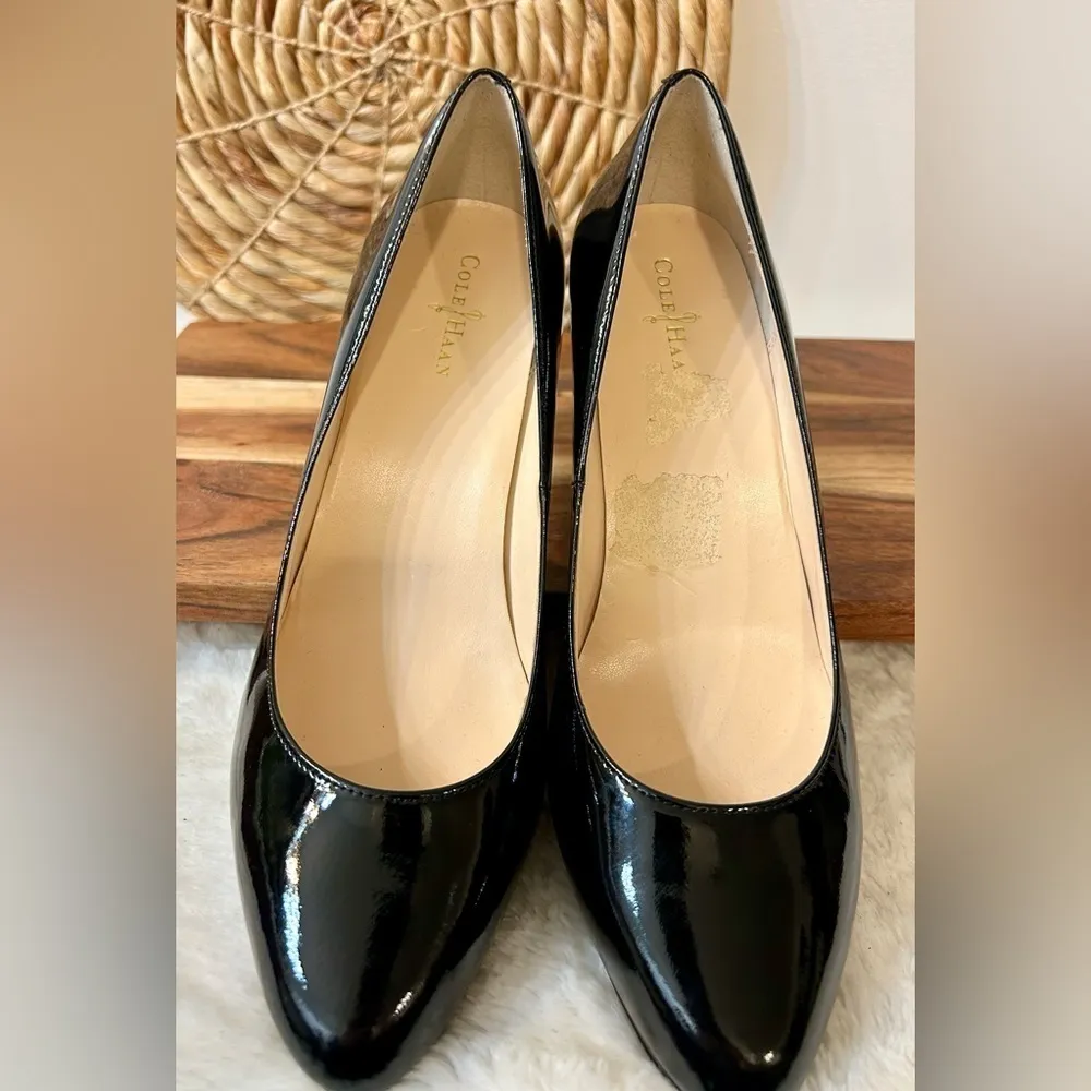 Cole Haan Round Toe Patent Leather Carma Pumps Size 7.5 - Image 8