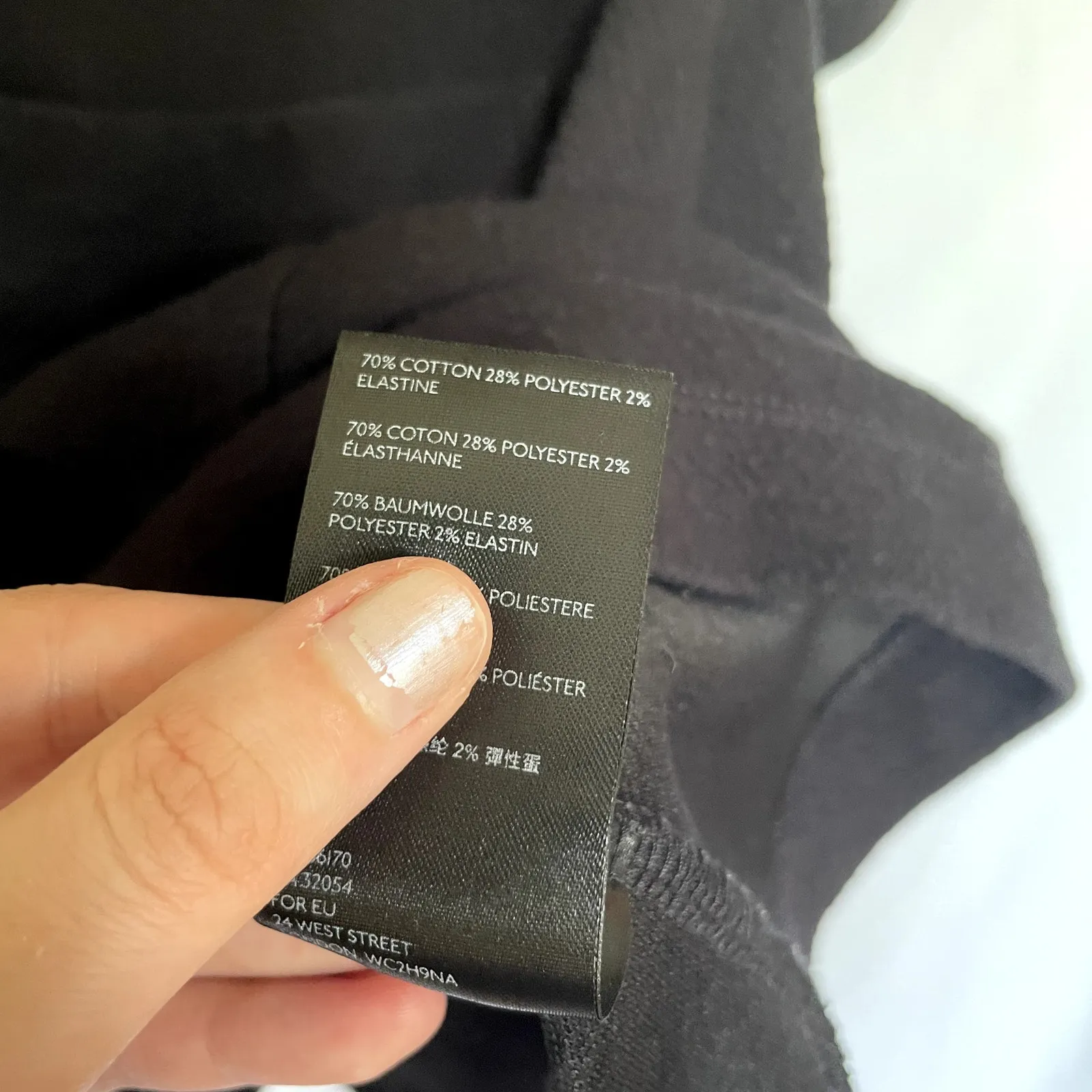 Anthropologie Maeve black tunic top long sleeves women's size SP pockets cotton - Image 5