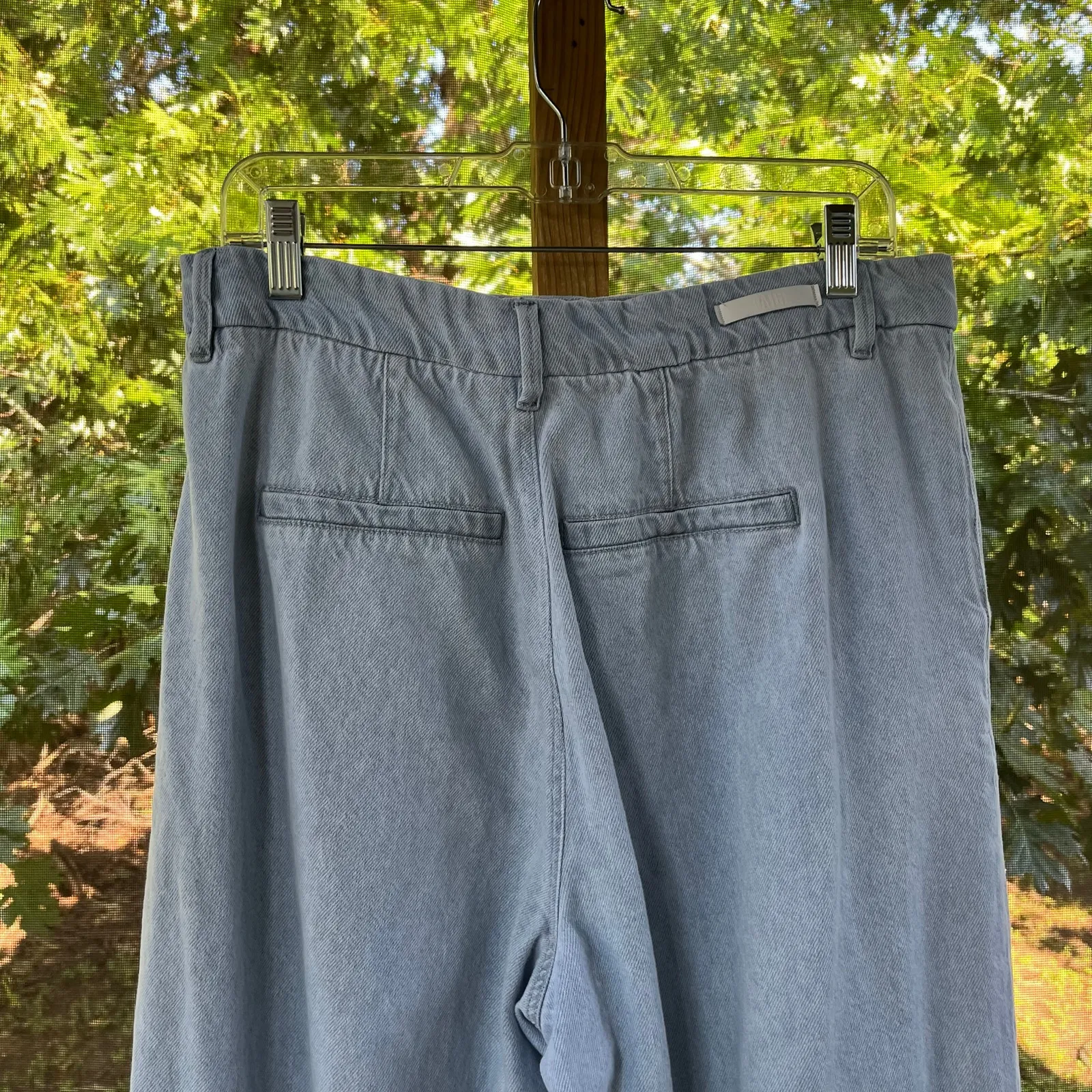 Paige Women's Pleated Bella Trouser Jeans Beaumont Wash Size 32 - Image 8