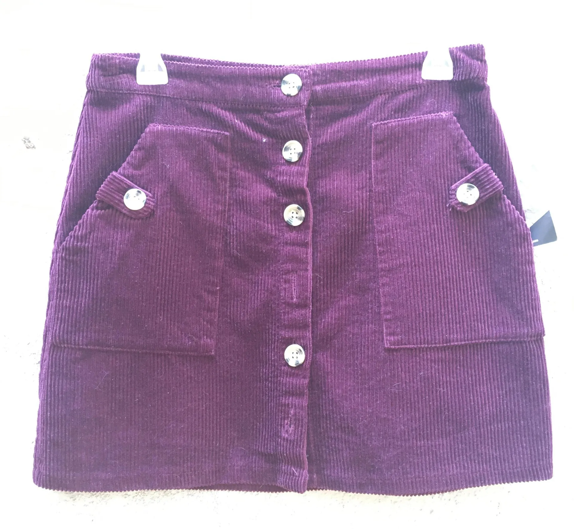 Purple Corduroy Skirt - Image 3