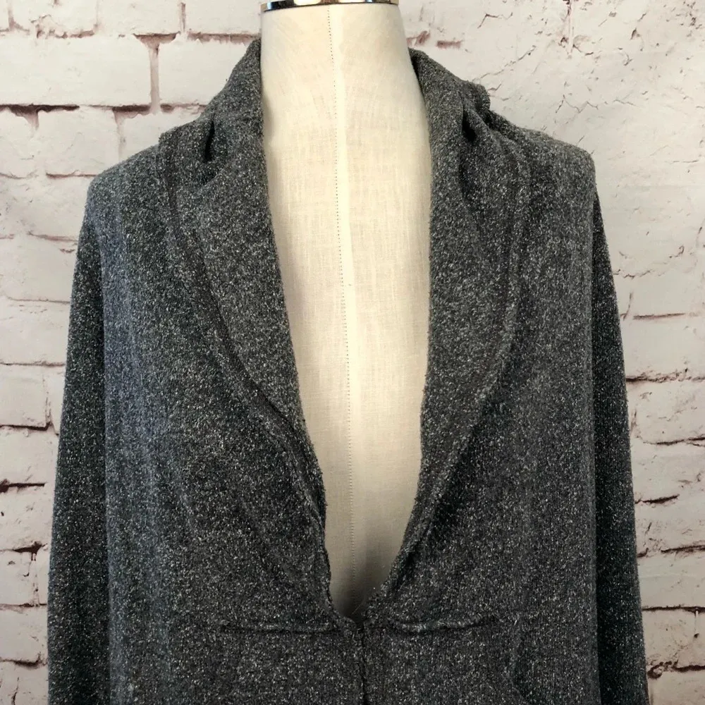 CAbi Style‎ 170 Fleck Heather Gray Cardigan Blazer - Image 4