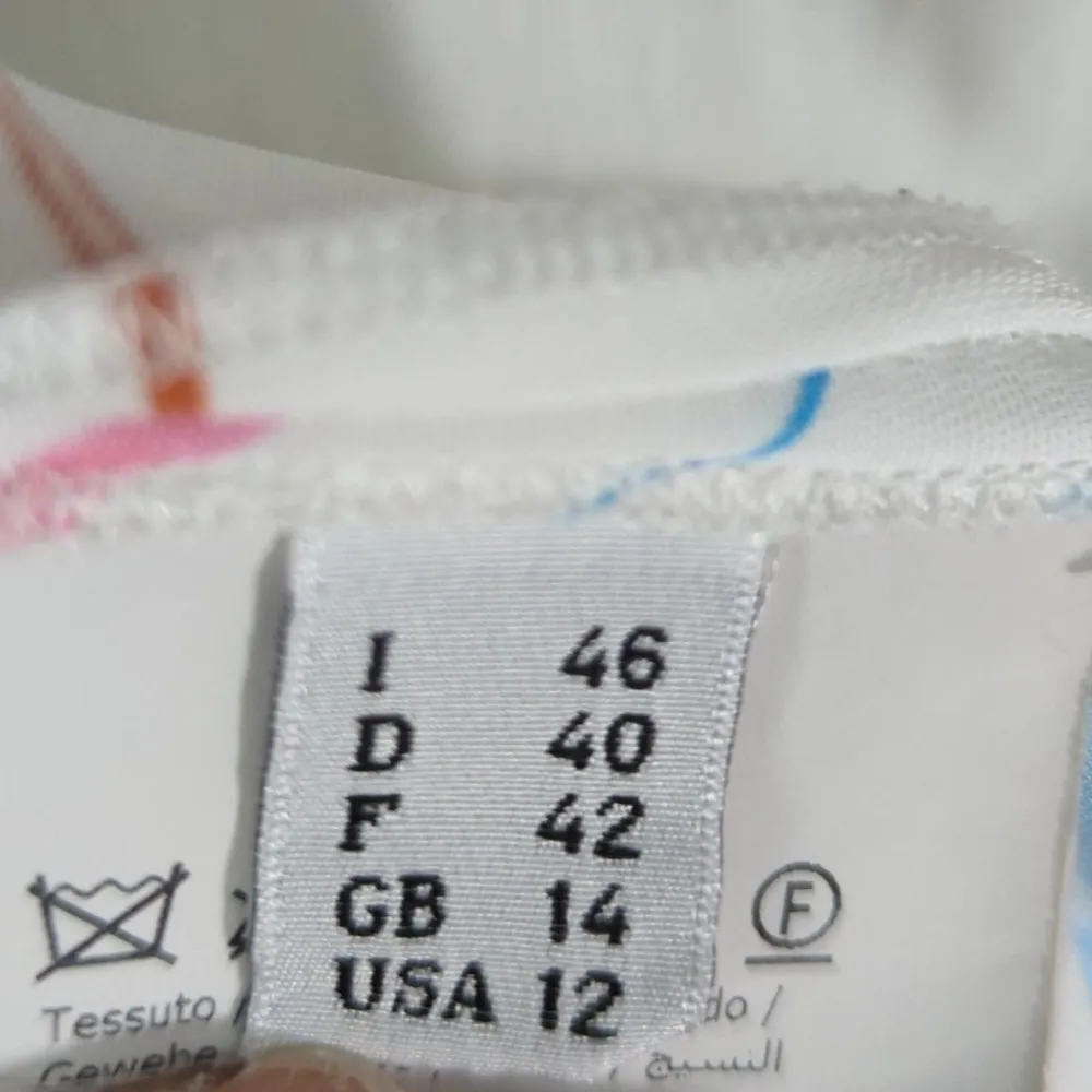 Cedric‎ Charlier Abstract Fantasy Print Hourglass Dress (12 US) MSRP $1495 White - Image 16