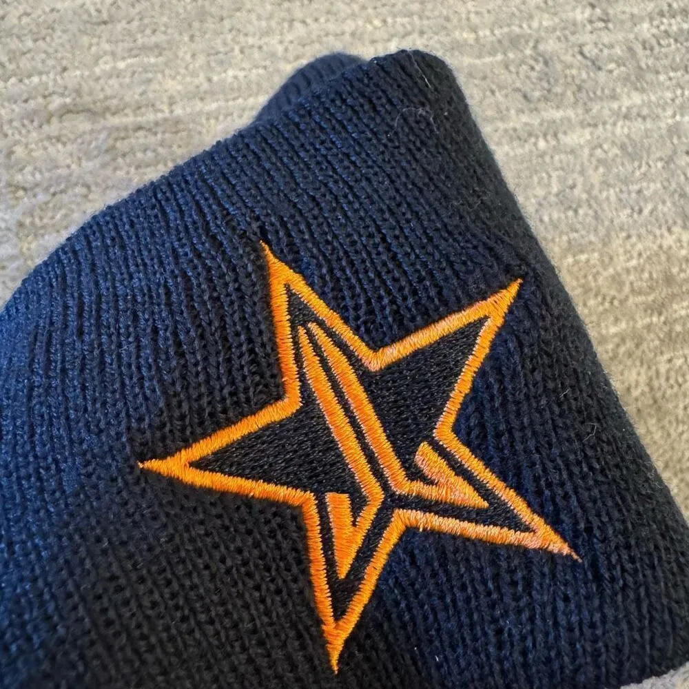 Jeffree Star Cosmetics Halloween Box Exclusive Black Orange Logo Beanie NEW - Image 3