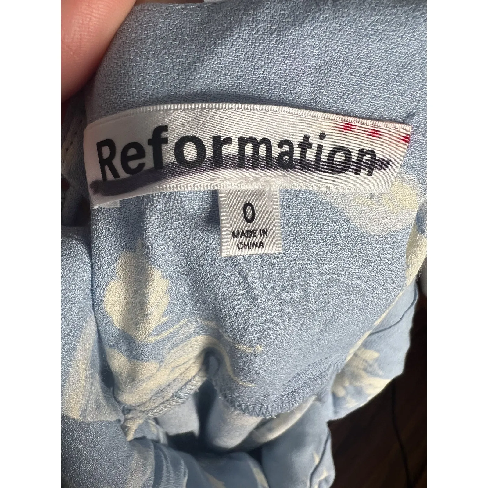 NWT Reformation‎ Reverie Dress Size 0 Bijou Blue Floral Maxi Formal Cocktail - Image 13