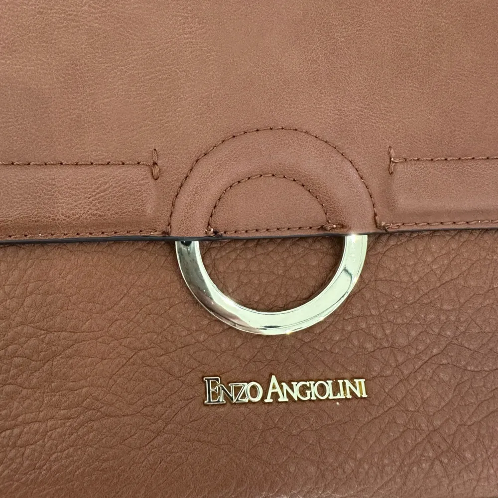 Enzo Angiolini  camel colored vegan leather shoulder bag NWOT - Image 2