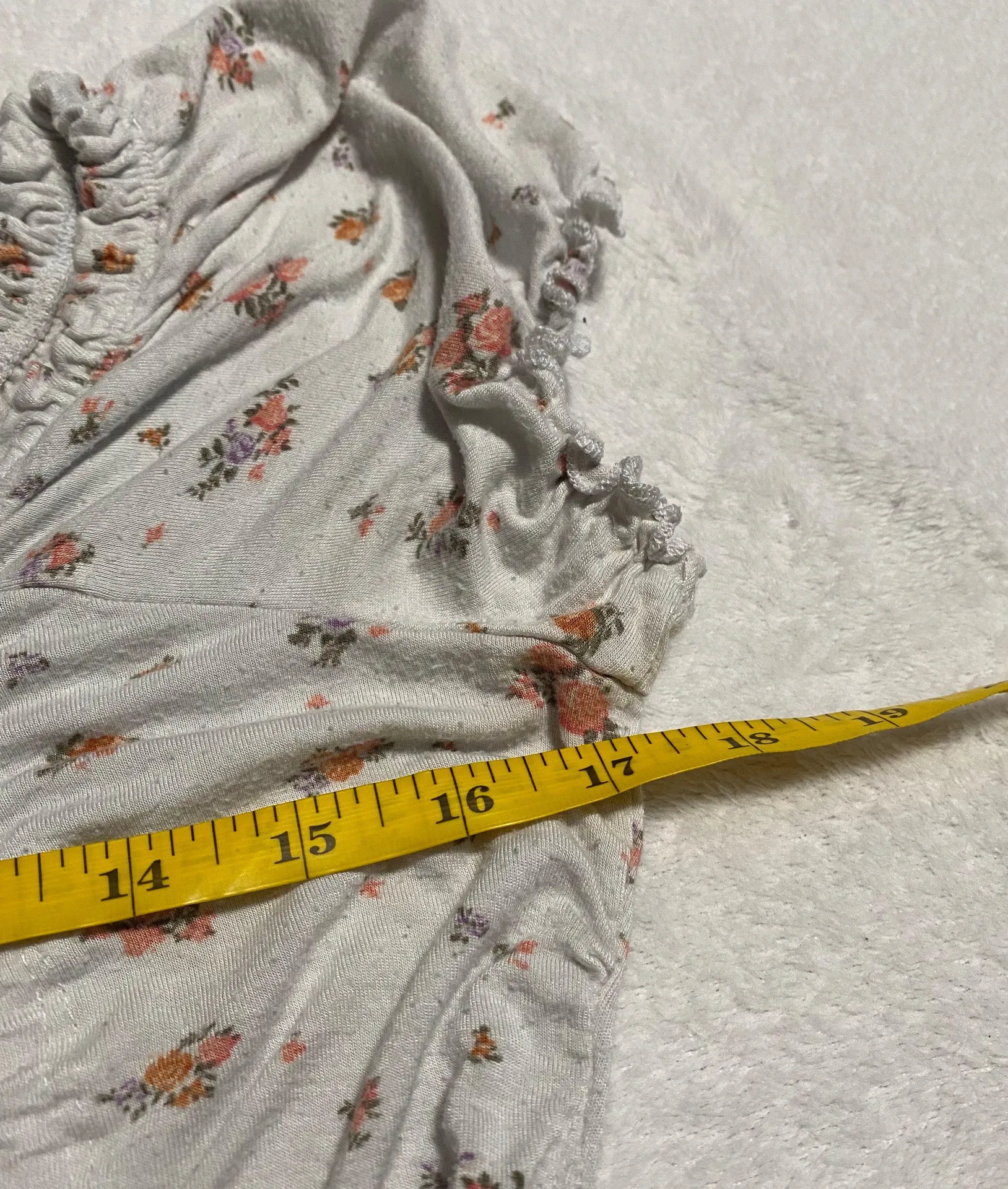 Ultra Flirt Floral  Double Tie Top Women Size Medium - Image 5