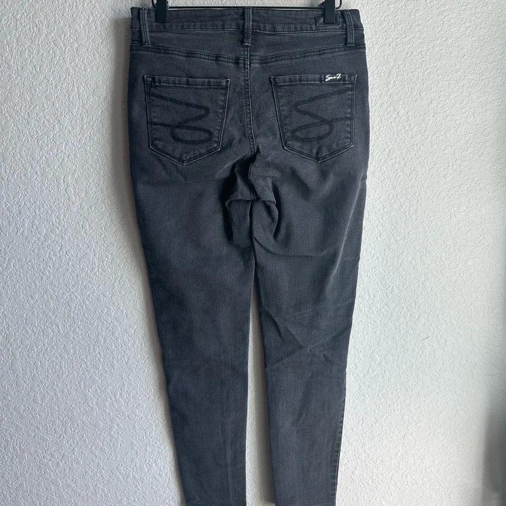 🖤Seven7 Black Dark Gray Classic Skinny Jeans - Image 4