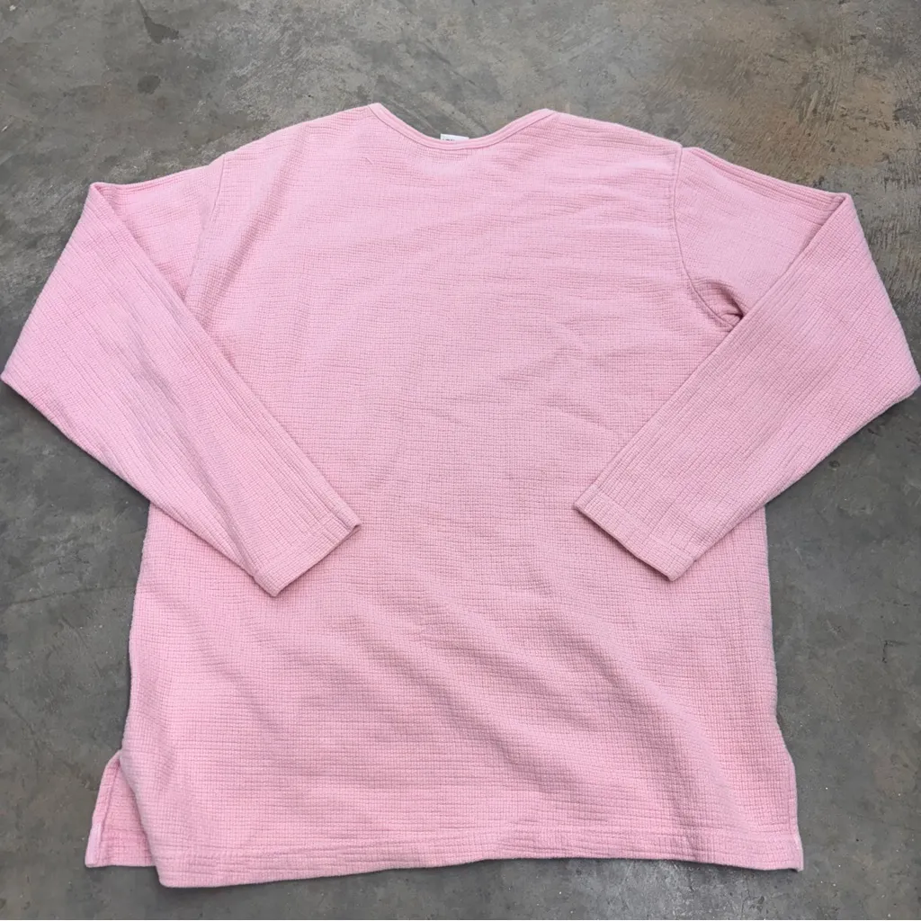 Chic Vintage Christmas Bear Womens Medium Pink Ugly Christmas Sweater 80s 90s - Image 6