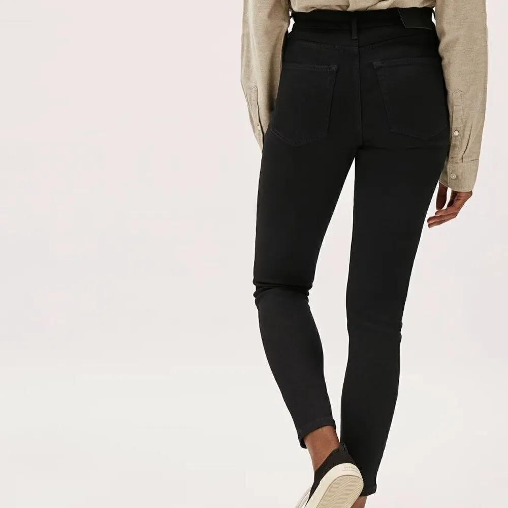 NEW Everlane The High Rise Skinny Jean in Black - Size 28 Ankle - Image 13
