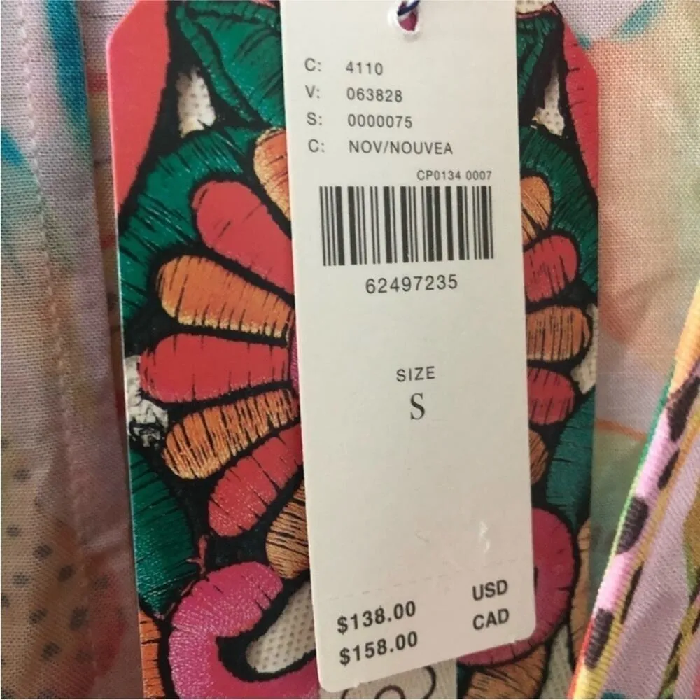 Farm Rio for Anthropologie Rainforest Wrap Blouse NEW - Image 7