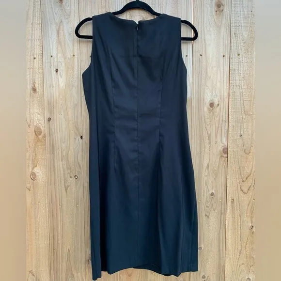 AB Studio Size 14 Woman's  Wooden‎ Beaded Sleeveless Dress Black Brown - Image 5