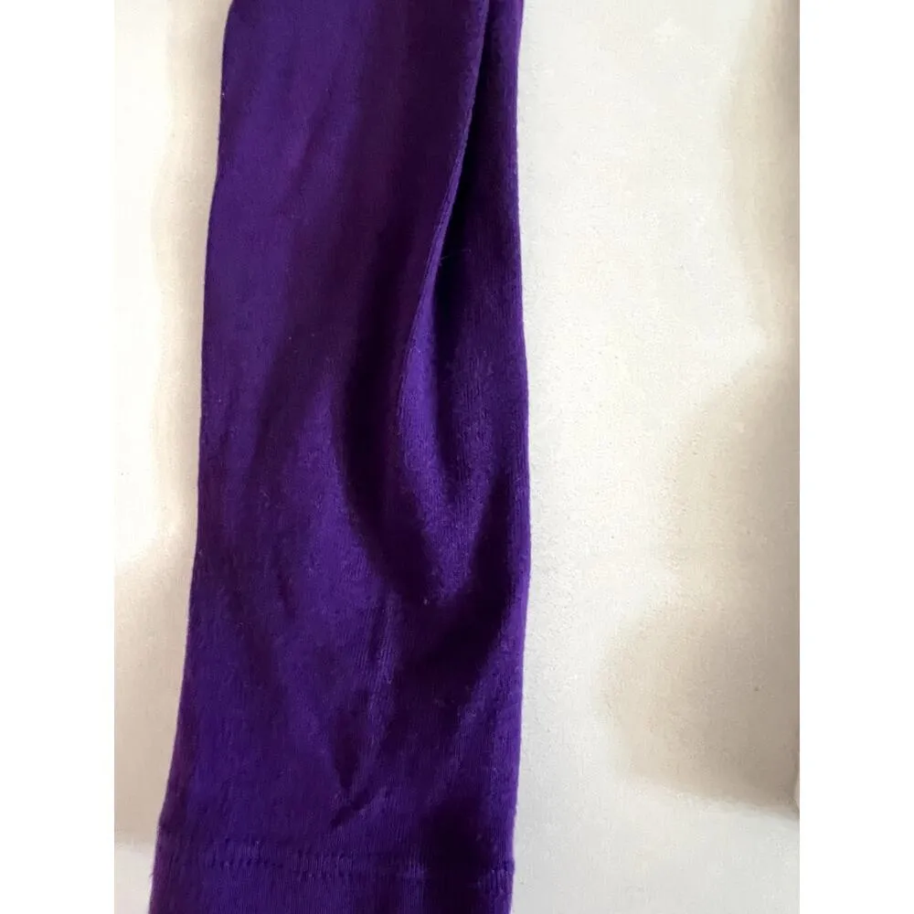 Minnesota Vikings Crystal Shiny Long Sleeve White and Purple Top Womens Size Med - Image 5