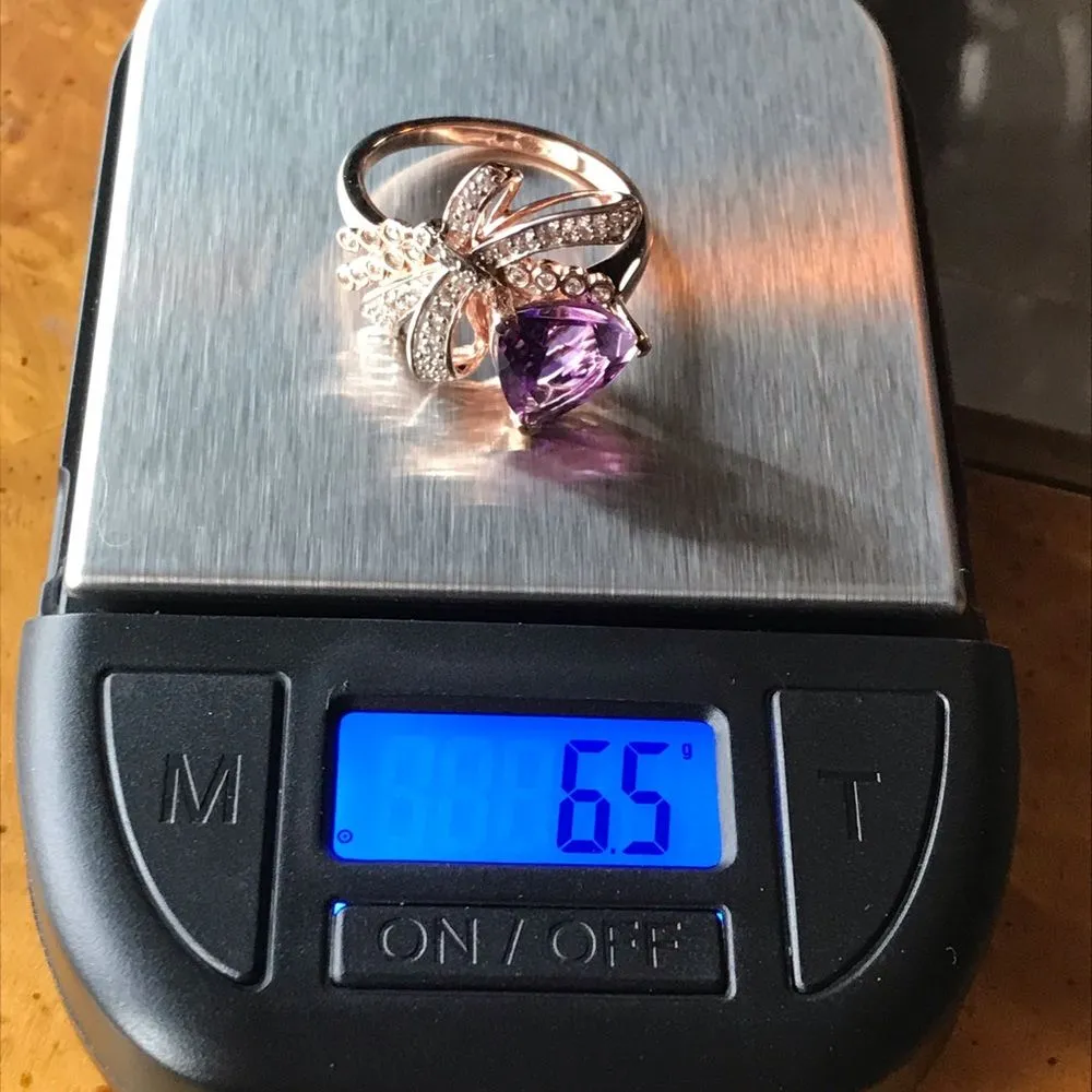 Moroccan Amethyst Sterling Silver Size 10 Purple - Image 8