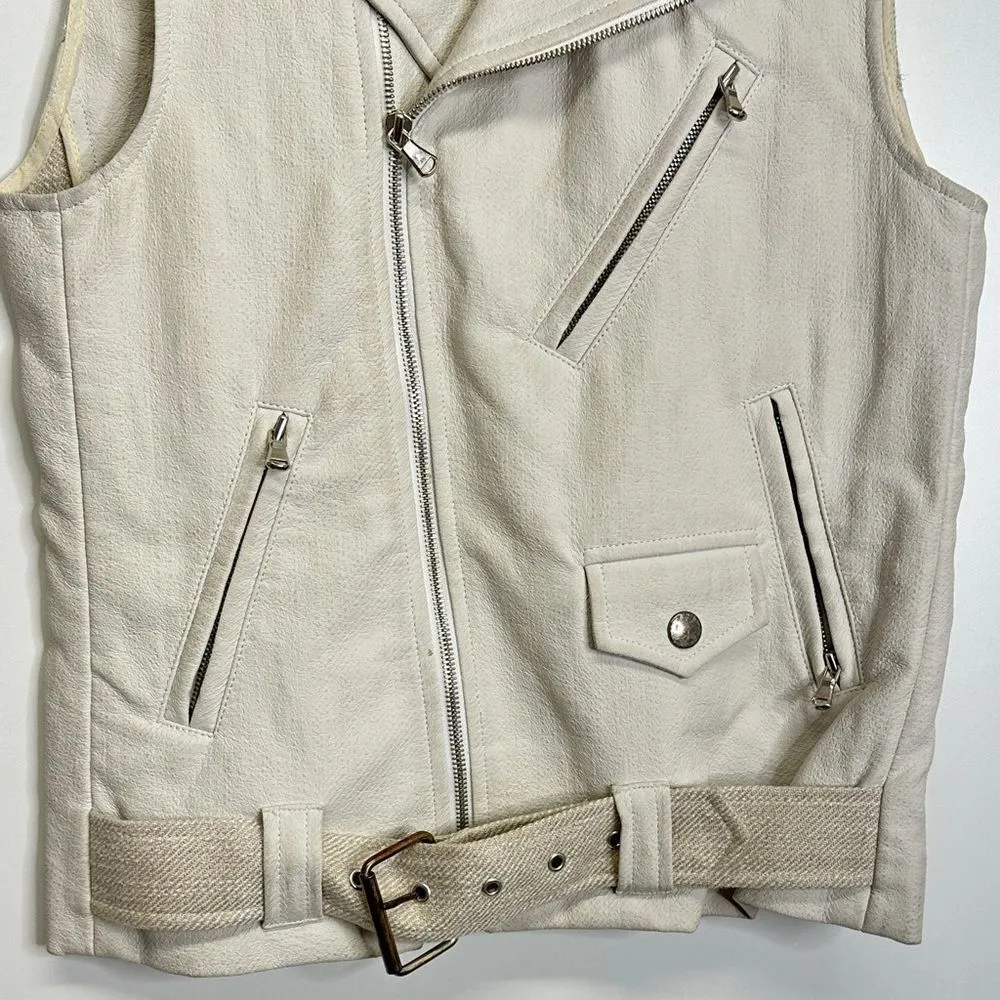 Laveer Women’s Biker Jacket With Zippers Size Medium - Image 5