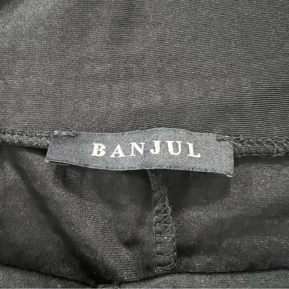 Banjul Rhinestone Embellished Black High-Waisted Hot Pants Shorts (est. small) - Image 3