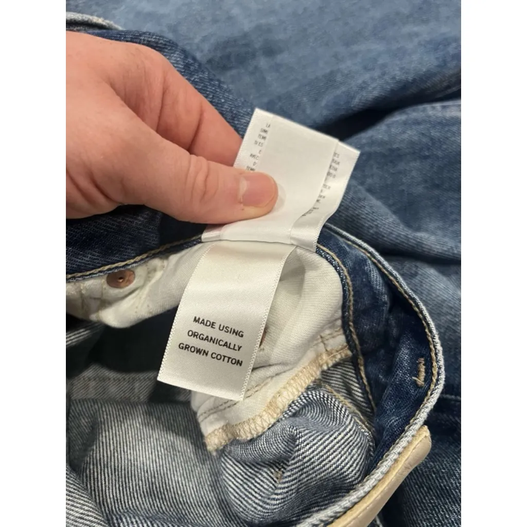 Citizens of Humanity Gaucho Vintage Wide Leg Cropped Jeans Button Fly Size 29 - Image 9