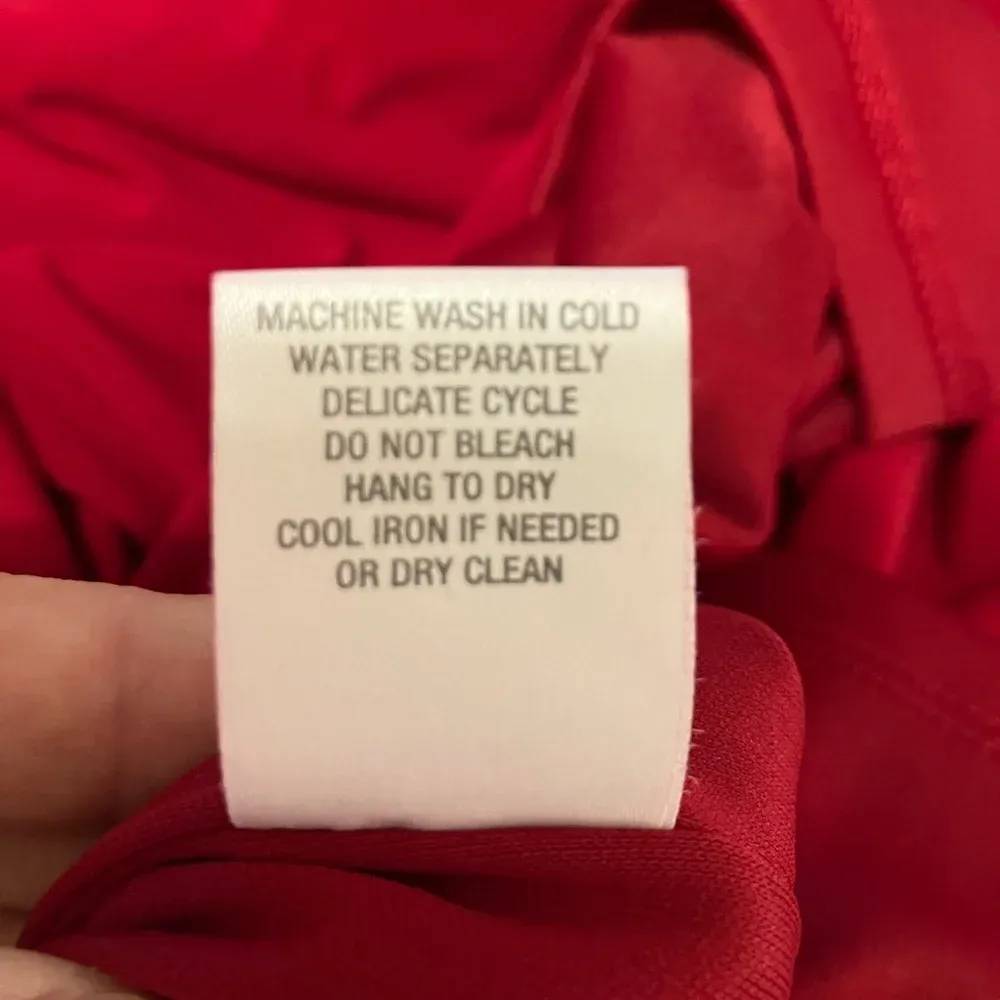 Roz & Ali Sleeveless Cowl Neck‎ Dress Red Womens 6P - Image 10