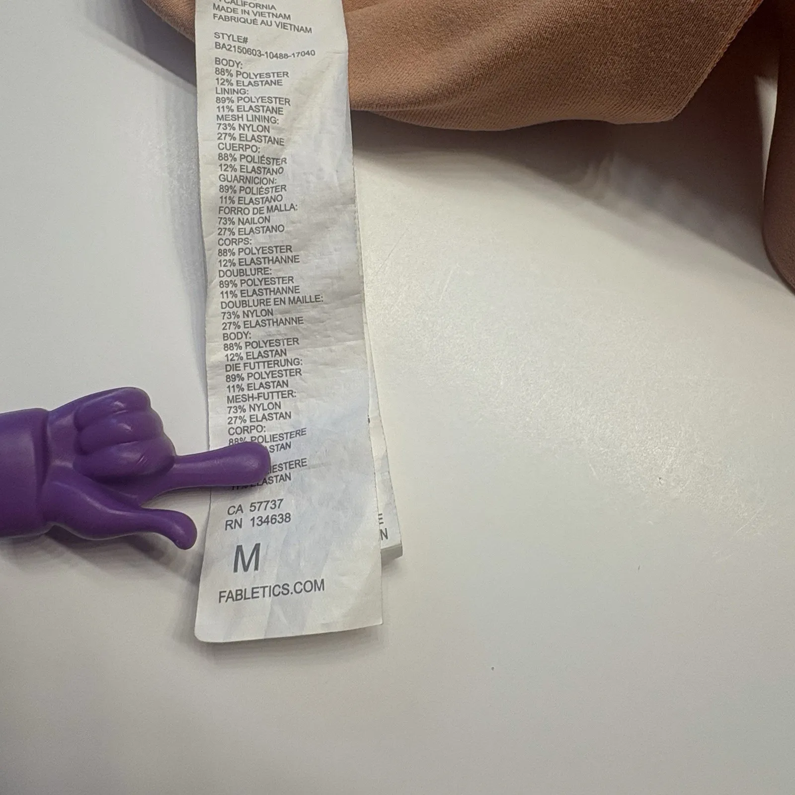 Fabletics All Day Every‎ Day Adjustable Sports Bra Size Medium Iridescent Copper - Image 11