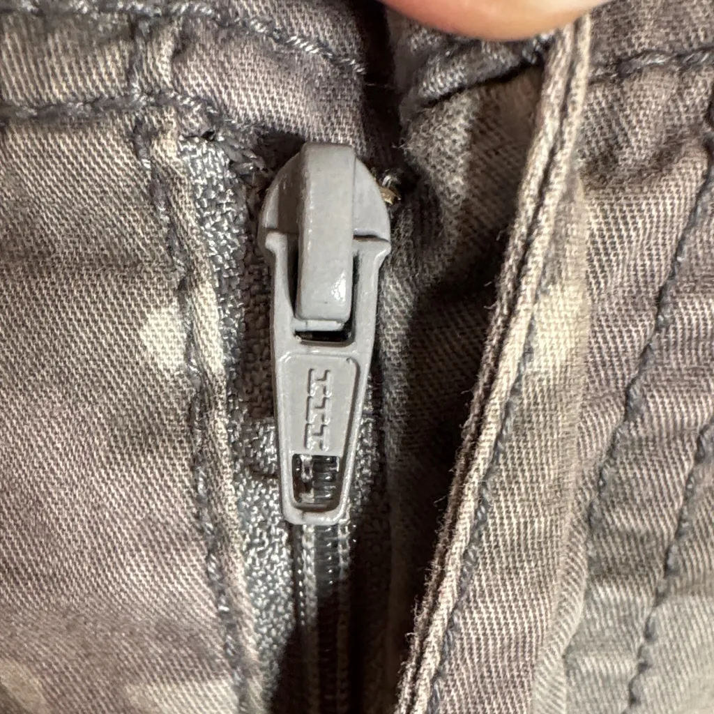 Vintage Y2K Faded Glory Gray Camouflage Cargo Pants 100% Cotton Size 12 - Image 10