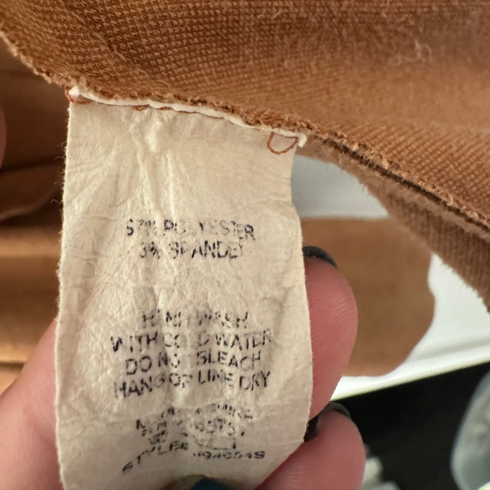 Peach Love Faux Suede Open Front Blazer - Image 5