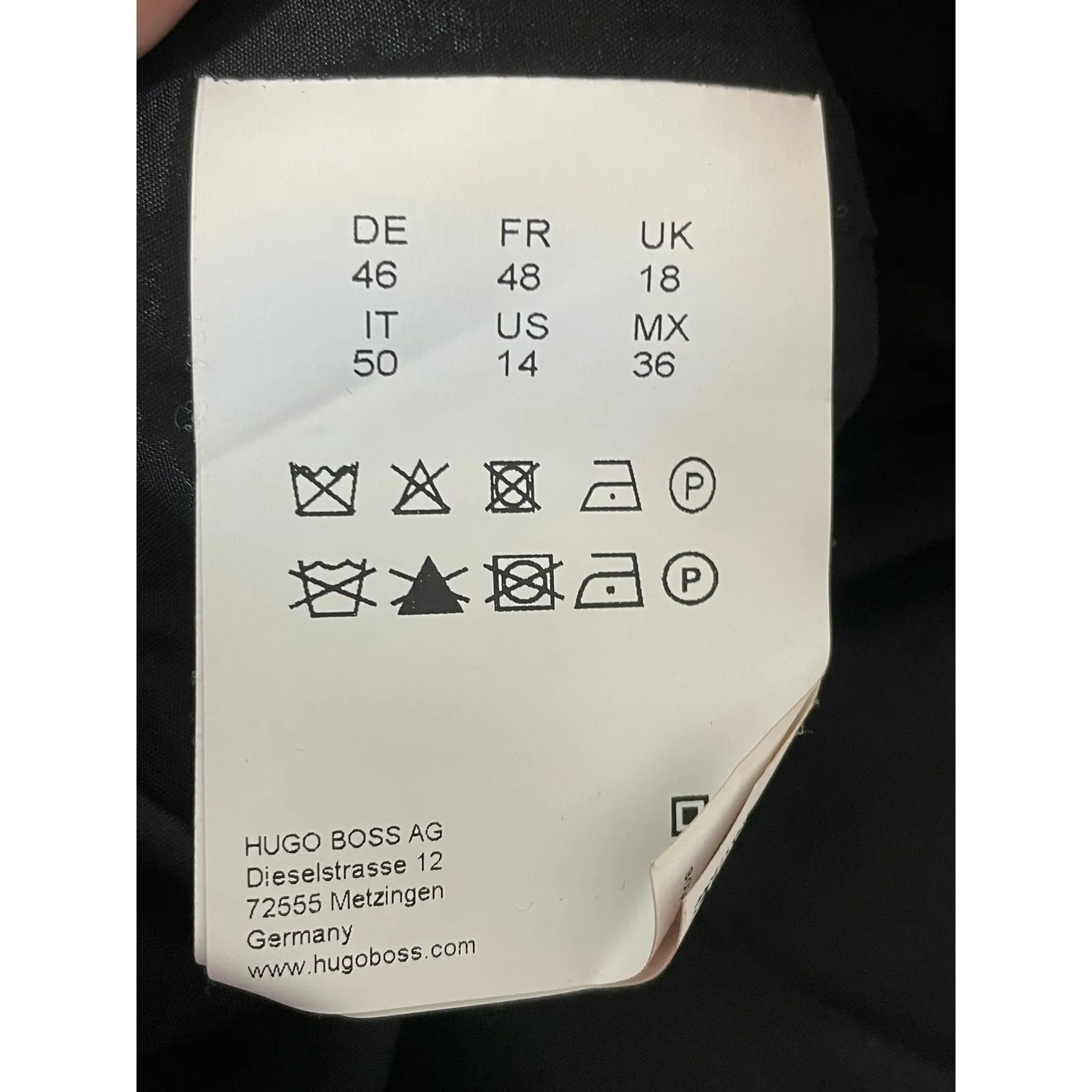 Boss Hugo Boss Dress Size 14 Gray Checked Preppy Officecore Minimalist - Image 6