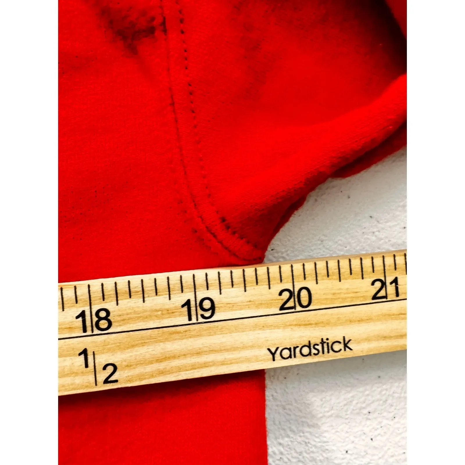 y2k Red Snowman Applique Fleece Cardigan Sweater‎ Fun Christmas Holiday Top - Image 8