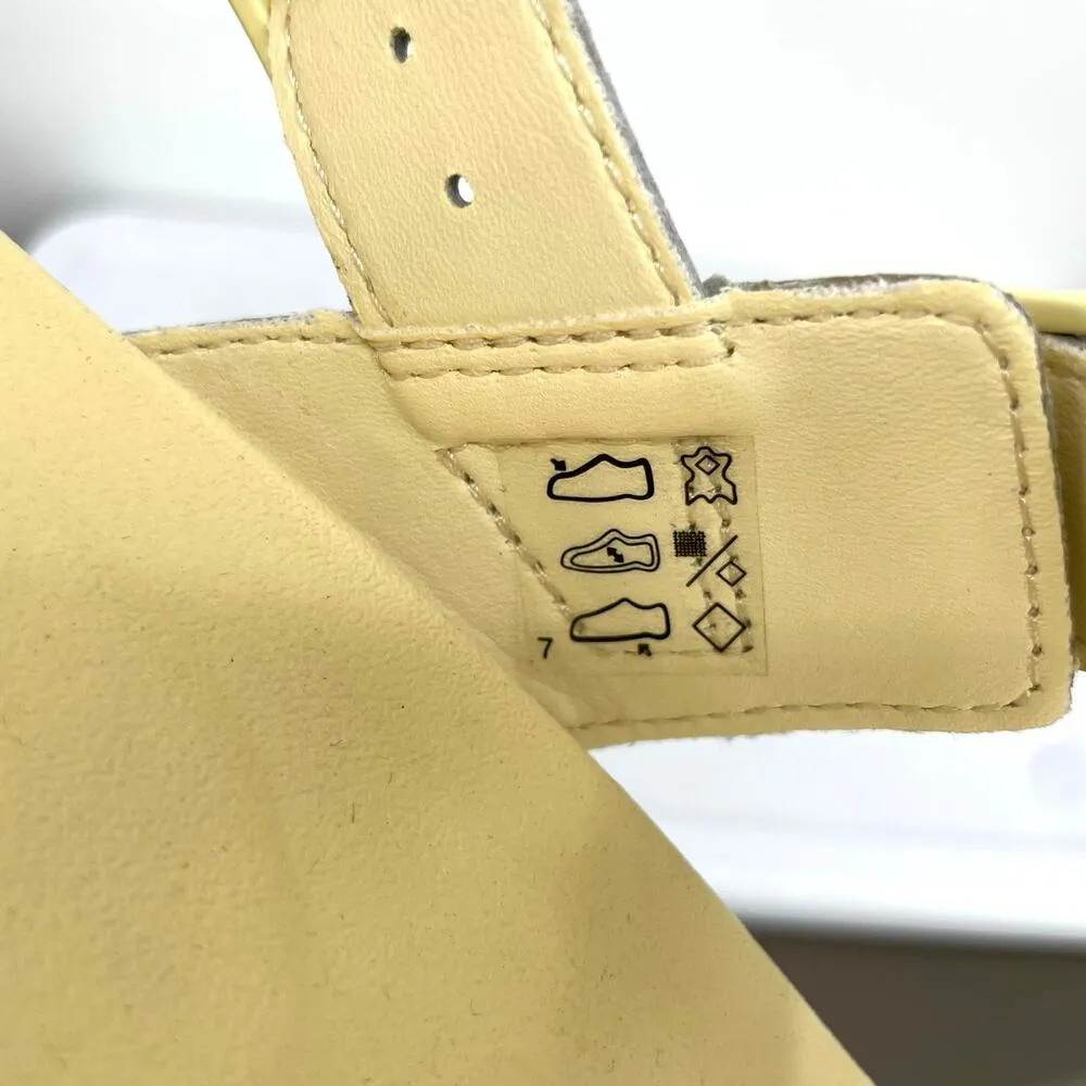 Dr. Martens Voss Mono Sandals Toile Cream Monochrome Pastel Yellow Soft Girl 9 - Image 11