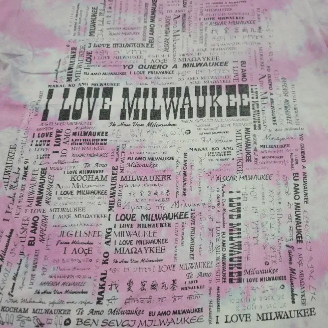 Vintage  Shirt Size XL "I Love Milwaukee" Graphic Tee Tie-Dyed T-Shirt Unisex - Image 4