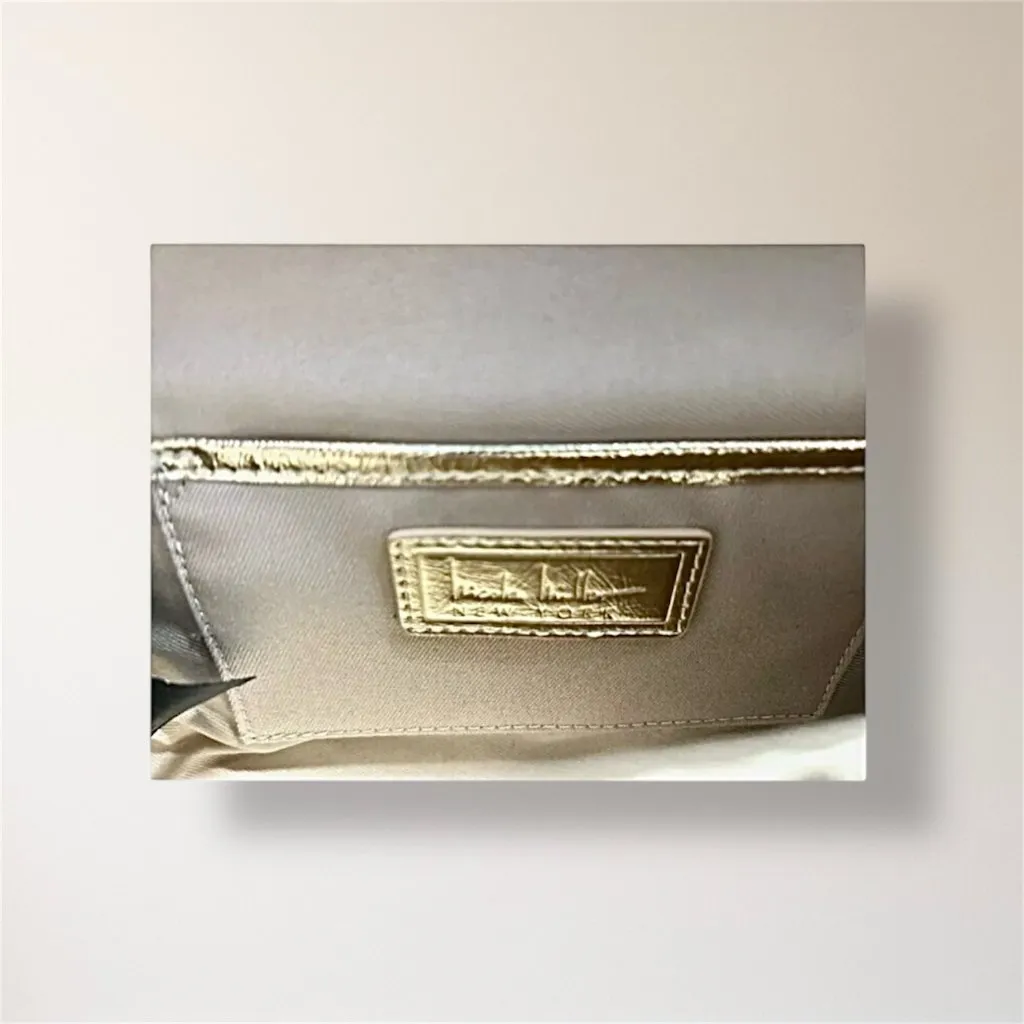 New Nicole Miller Gold Sequin‎ Shoulder Bag Clutch Evening Purse Holiday Party - Image 11