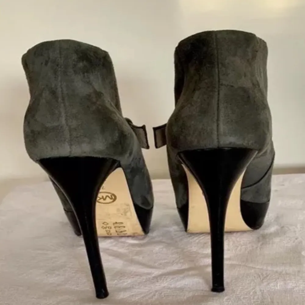 Suede Open Toe Bootie - Image 13