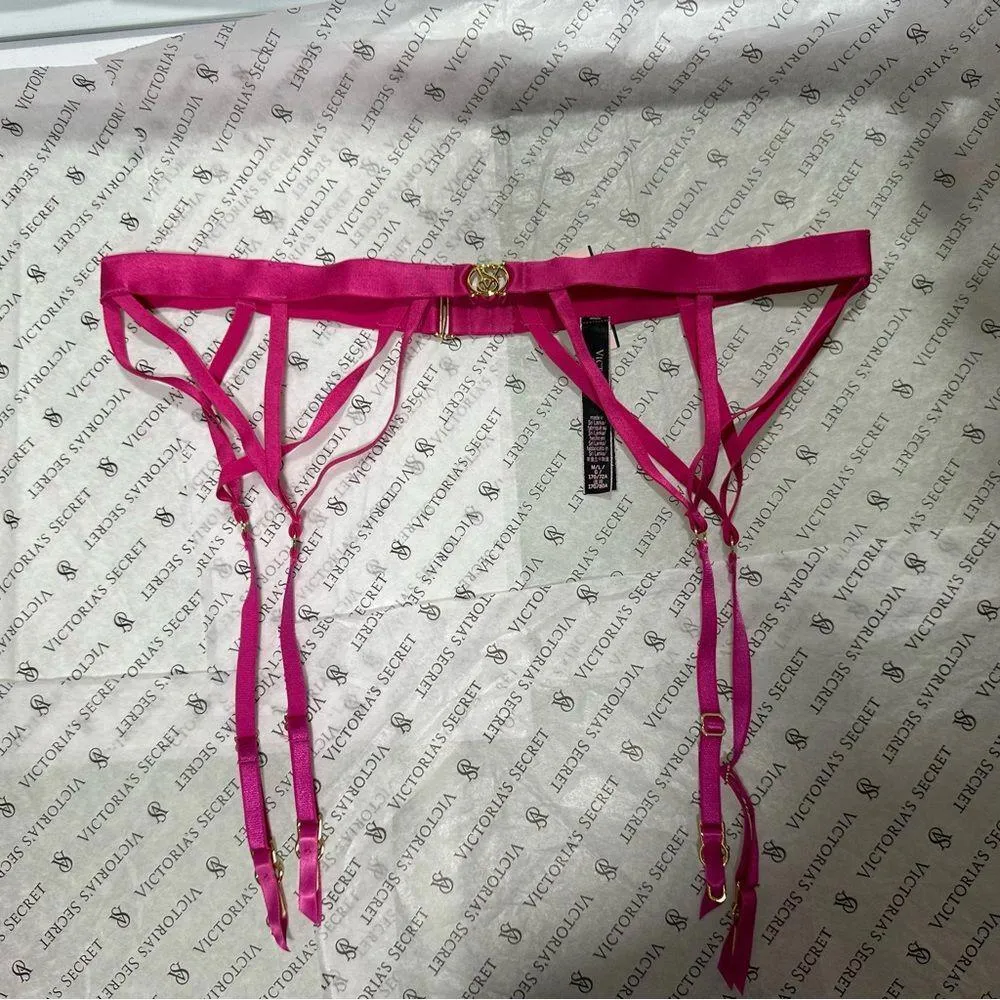 Victoria's Secret Strappy Logo Garter Belt and Panty - Image 5
