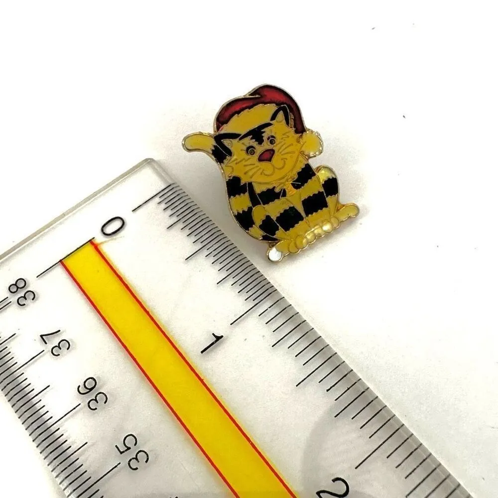 Vintage Centennia cat with Santa hat pin - Image 5